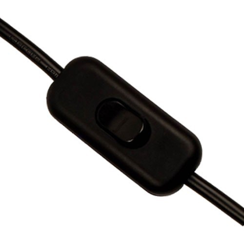Lamp switch line black - lamp, in