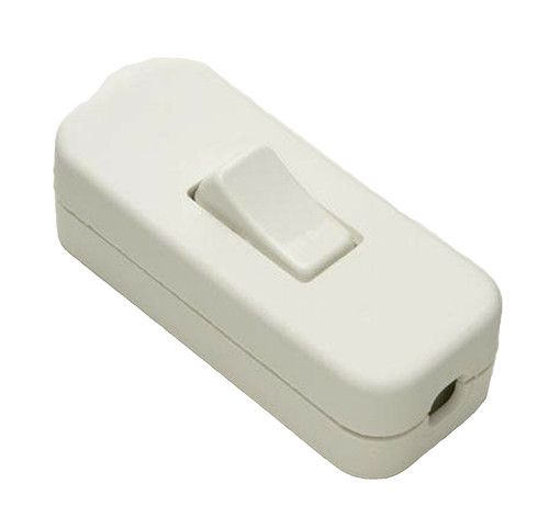Line white switch single - in,
